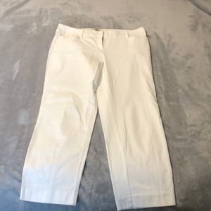 Loft white ankle dress pant. Size 10